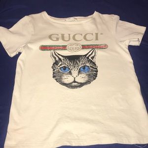 Gucci kids cat t shirt